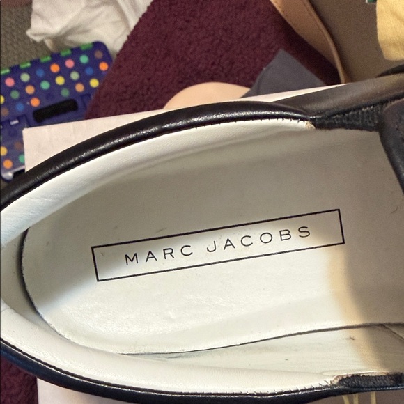 Marc Jacobs Black Crystal Embellished Loafers - Picture 2 of 5